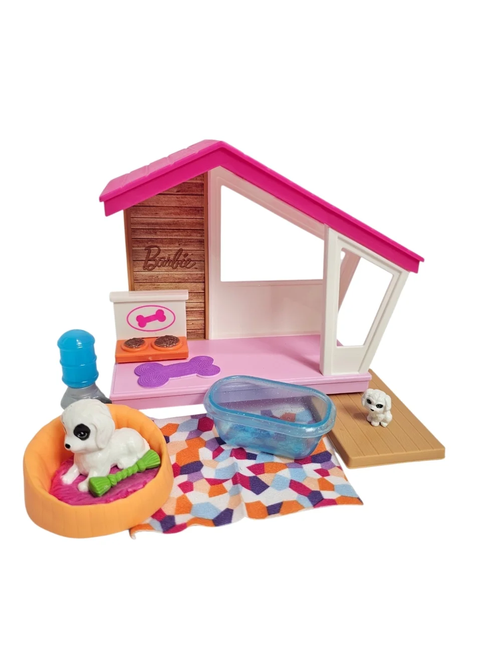 Barbie Pink & White Small Pets Playhouse Set